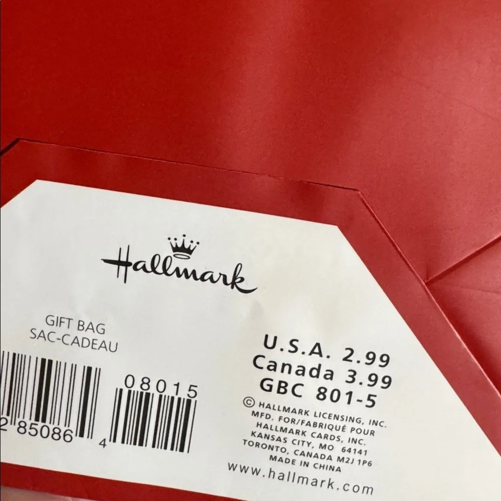 Hallmark graduation gift bags, blue red black choose your school colors high